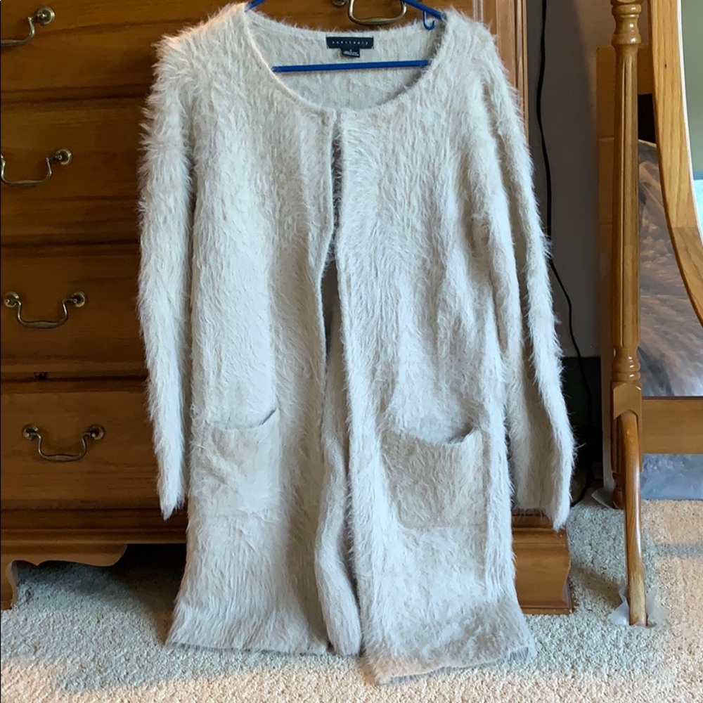 Sanctuary fuzzy sweater jacket